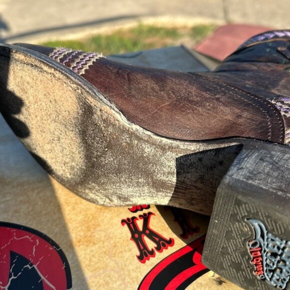 YIPPEE KIYAY Old Gringo Alexa 8” Distressed Leather Boots - Picture 11 of 16